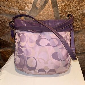 Coach Lavender and Lilac 2 way Shoulder Bag